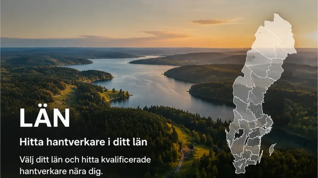 Hitta hantverkare i ditt län