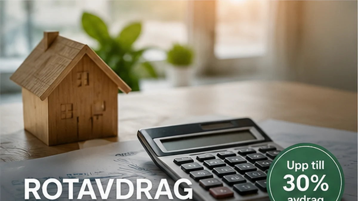 Rotavdrag - upp till 30 % avdrag på arbetskostnaden